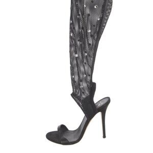 Giuseppe Zanotti fishnet rhinestone boots sandals US 6.5